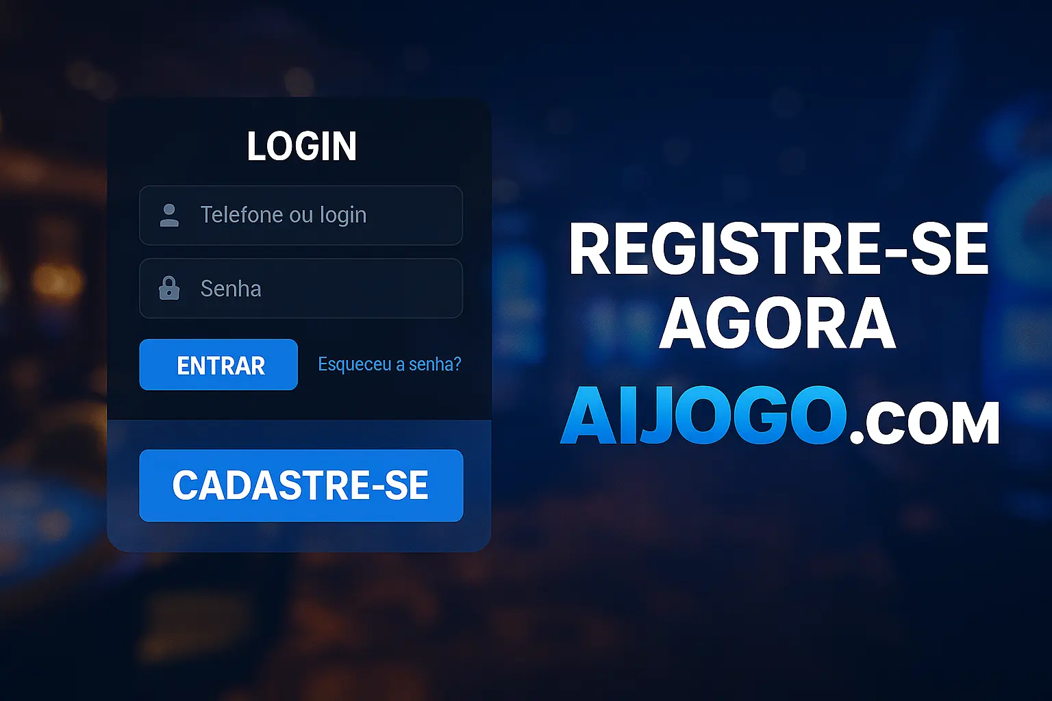 Não Perca tempo, o rRgistro na site AIJOGO.COM